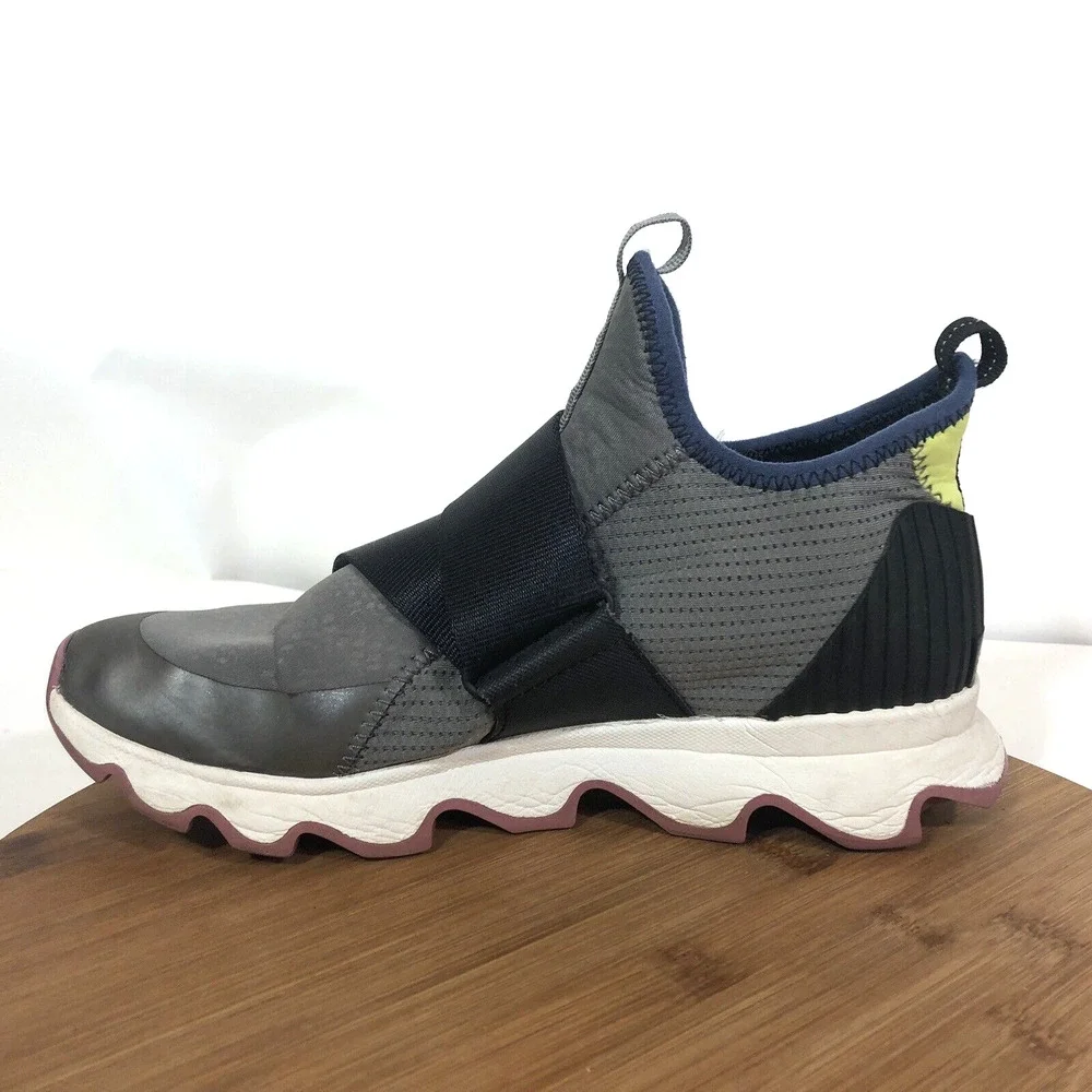 Sorel Kinetic Sneak Quarry Gray NL3774 Sneakers Shoe Women's 8 Low Top Mesh